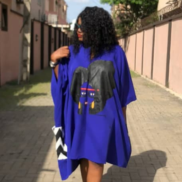 The Blue Afro Chic Dashiki