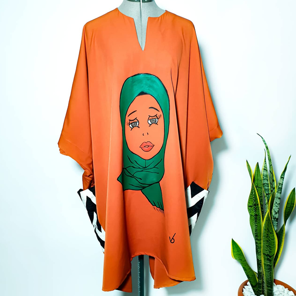 The Burnt Orange Hijabi Dashiki
