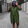 Military Inspired Shirt Dress - Image 2