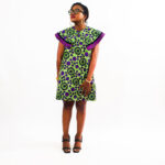 The Wide Collared Ankara Dress - Image 2