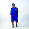 The Blue Abstract Face Dashiki - Image 2