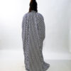 The Black And White Striped Boubou Shirt Dress - Image 3