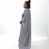 The Black And White Striped Boubou Shirt Dress - Image 2