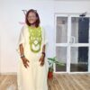 The Cream Luxe Embriodered Organdy boubou - Image 4