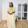 The Cream Luxe Embriodered Organdy boubou - Image 2