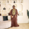 The Brown Luxe Embriodered Organdy boubou - Image 2