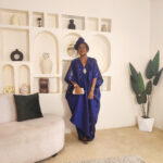 The Blue Ruched dress