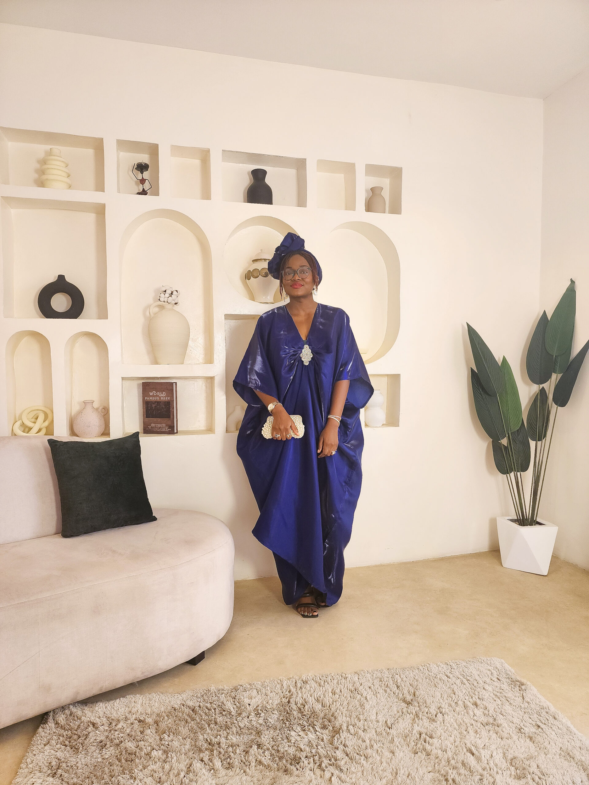 The Blue Ruched dress