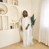 The White Luxe Embriodered Organdy boubou