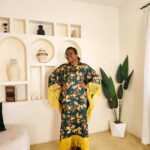 The  Green Silk Fringe Boubou - Image 2
