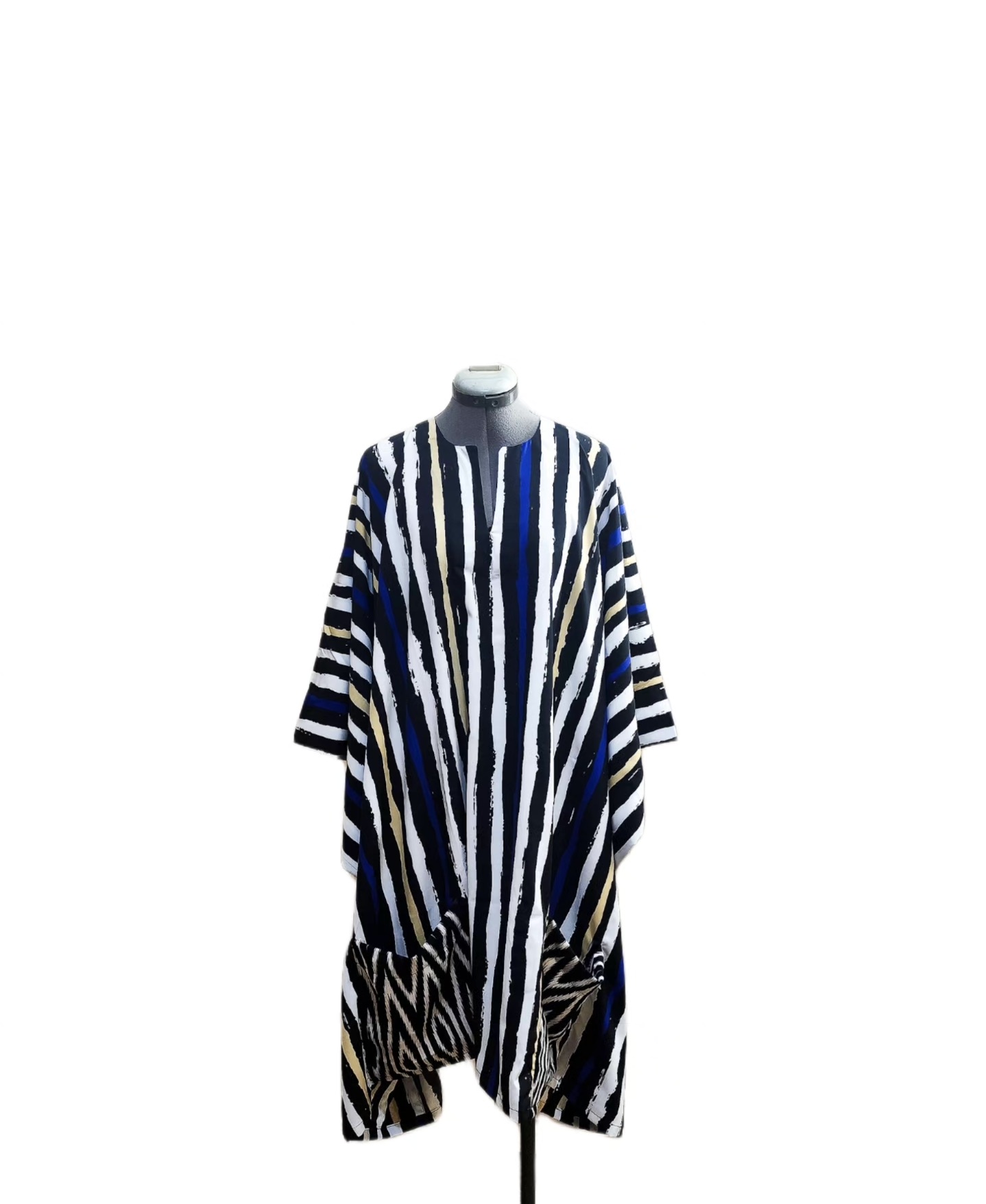 The Blue and White Striped Dashiki