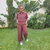 The Brown Linen 3/4 Pant Set