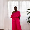 Fuchsia Bubble Pant Set - Image 2