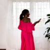 Fuchsia Bubble Pant Set - Image 3